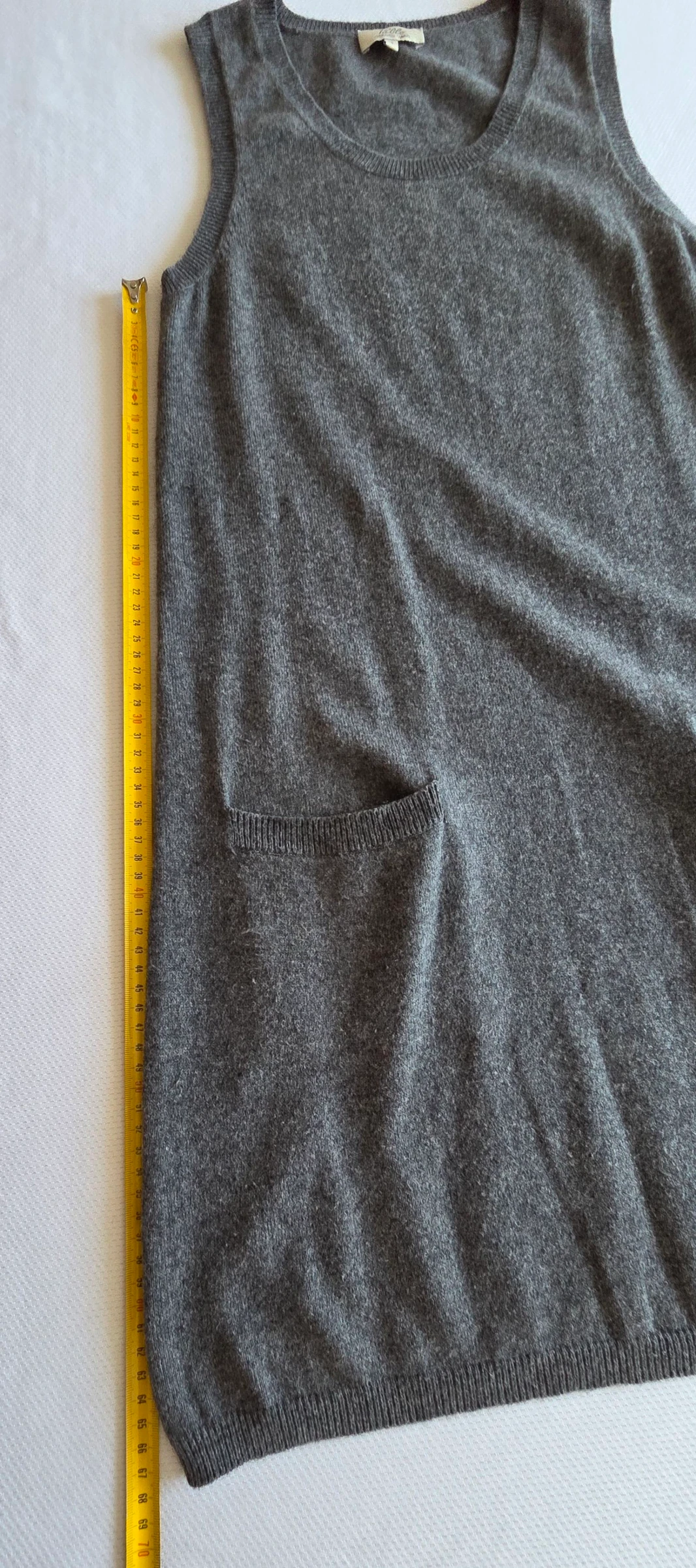 Robe pull sans manches en maille gris chiné Pablo Gérard Darel Taille 1 36 – photo 11